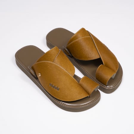 جلد خيل كركمي كامل مع زيتي