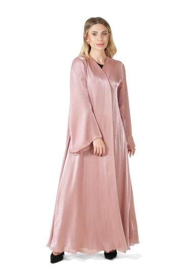 عباية وردي كلوش ناعمة وفاخرة - II Silky Abaya