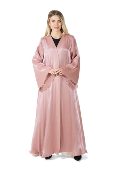 عباية وردي كلوش ناعمة وفاخرة - II Silky Abaya