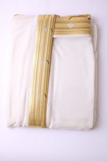 مشلح ملكي ابيض ذهبي