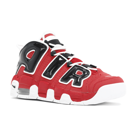شوز nike للجنسين اير مور Uptempo أحمر أسود عاكس