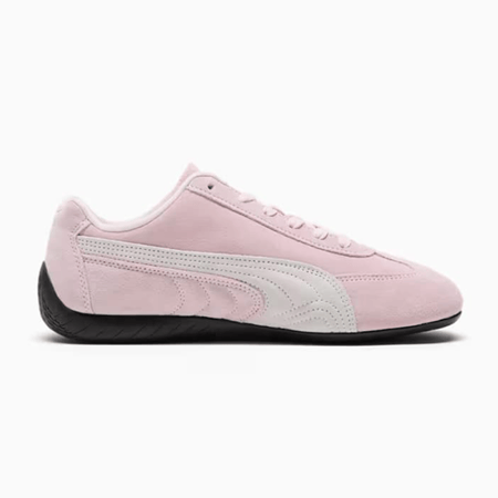 حذاء بوما للنساء سبيد كات لون زهري بشعار أبيض