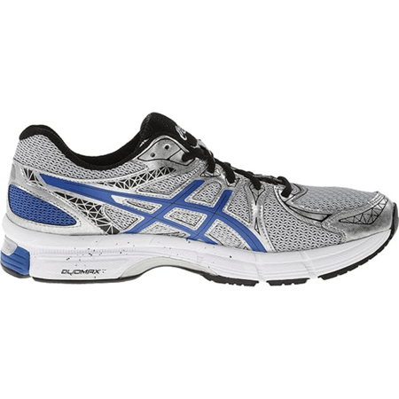 حذاء اسكيز Gel-Exalt 2 للجنسين فضي معدني خطوط زرقاء
