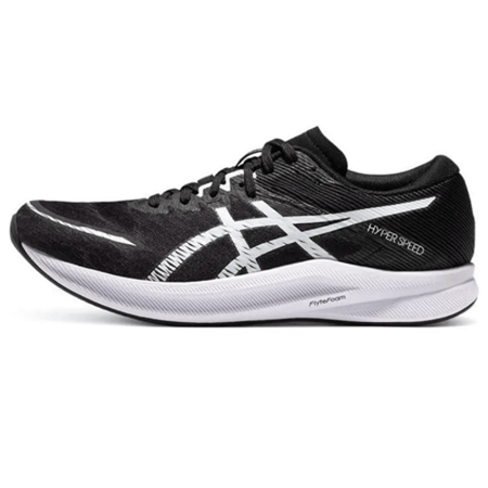 سبورت سنكرز asics هايبر سبيد لون أسود بتفاصيل بيضاء