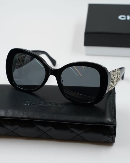 نظاره شمس شانيل CH5531 لون أسود وفضي
