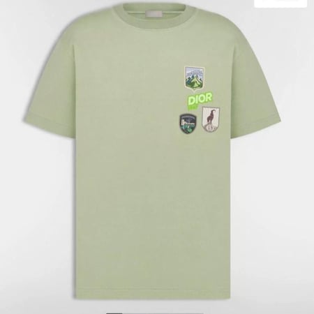 تيشيرت رجالي dior مونتين بلون أخضر فستقي