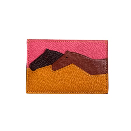 كارد هولدر صغير- محفظة ايرميز بلون اورنج بينك