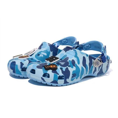 كلاسيك كلوج كروكس Bathing Ape ABC كامو بلو للجنسين