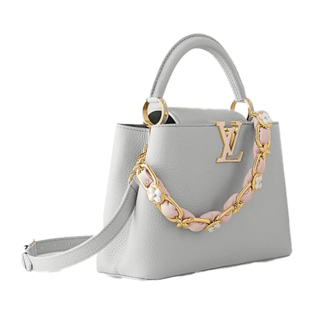 حقيبة يد شيك كابسوين من لويس فيتون تصميم راقي لون رمادي