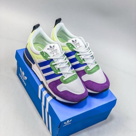شوز رجالي رياضي اديداس ZX 700 لون بنفسجي ونيلي