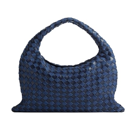 شنطة كلاسيك نسائية بوتيغا فينيتا نمط سحاب نيفي بلو