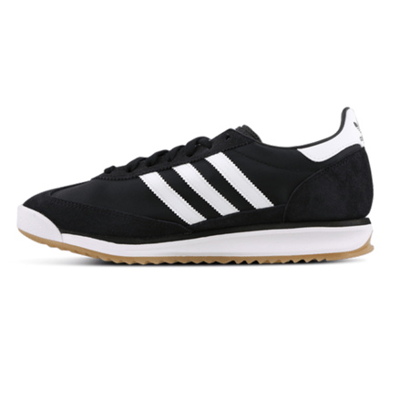 سبورت سنكر اديداس SL72 للجنسين بلاك وايت لوغو ذهبي