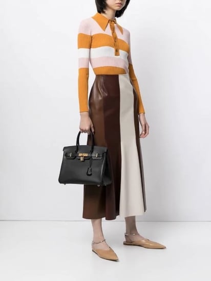 شنطة يد هرمز نسائية بيركين جلد اسود فاخر