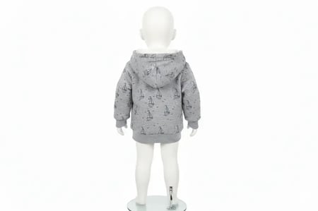 هودي شتوي للأطفال جاكيت قطني ثقيل مبطن بفرو ناعم