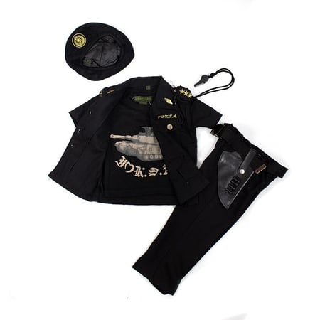 زي عسكري أسود