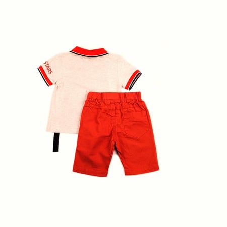 طقم ولادي صيفي قطعتين هيرو ديزاينر