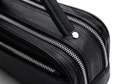 شنطة رجالية من فيديكابولو  جلد طبيعي باللون الاسود