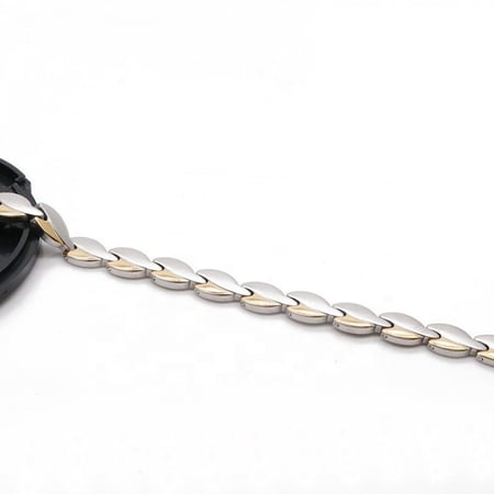 سوار الطاقة الطبي للنساء لتخليص الجسم من الشحنات الزائدة شكل ورقة فضي