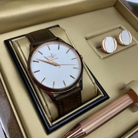 طقم ساعه + كبك + قلم