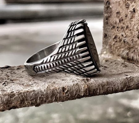 خاتم الحجر الاسود الرجالي