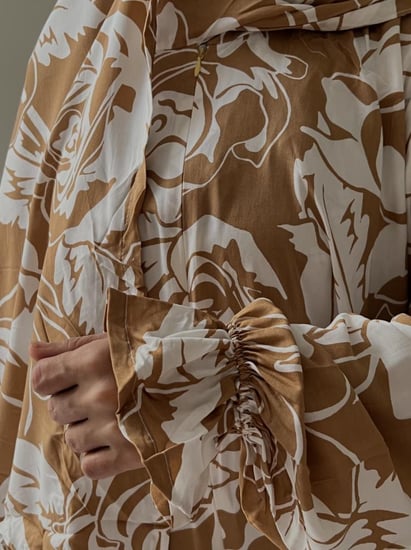 شرشف مشجر بيج - سحاب