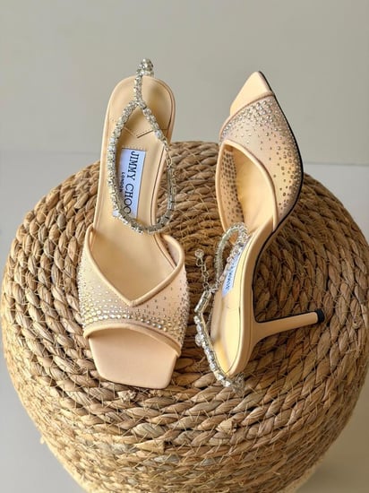 Jimmy Choo Crystal Heel Sandals