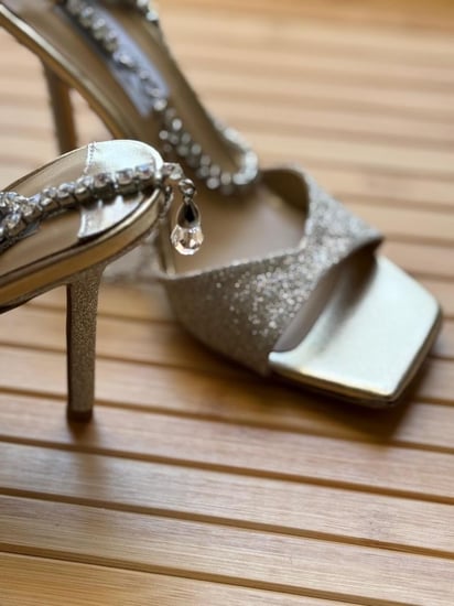 Jimmy Choo Crystal Ankle Strap Heels