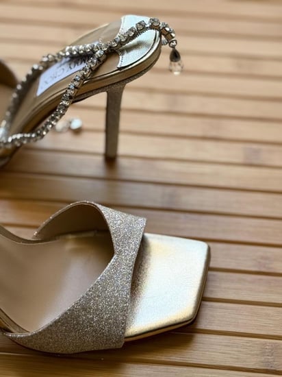 Jimmy Choo Crystal Ankle Strap Heels