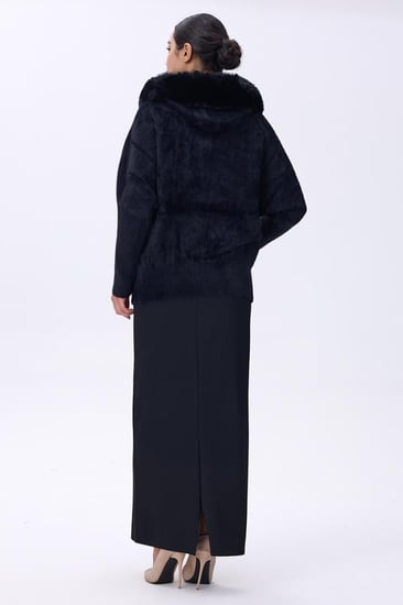 جاكيت فرو اسود