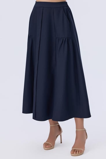 تنورة كحلي مدرسي ثانوي