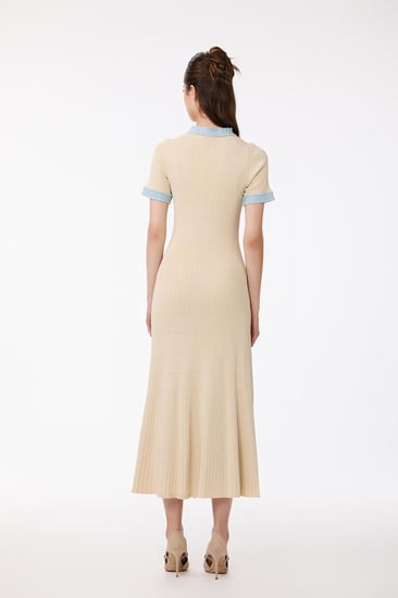 فستان صوف استرتش