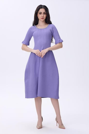 فستان ليلكي