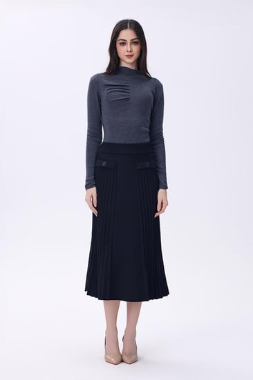 بلوزه رصاصي غامق