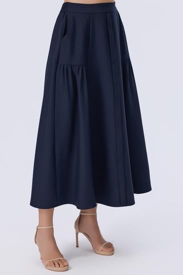 تنورة كحلي مدرسي ثانوي