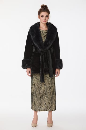 جاكيت فرو اسود