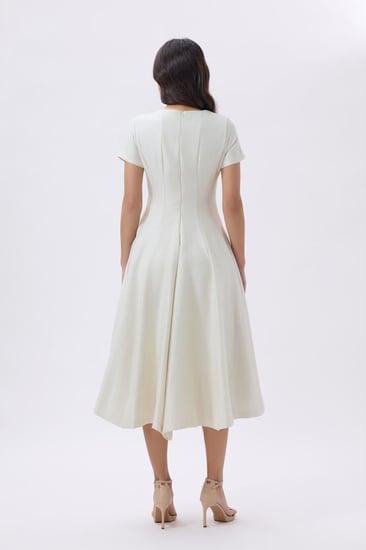 فستان ميدي أوف وايت للعيد | Prando