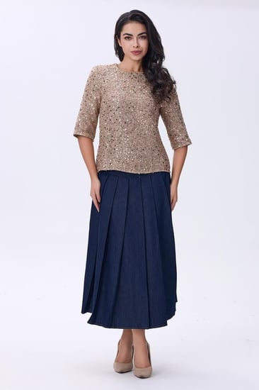 بلوزة لامعه