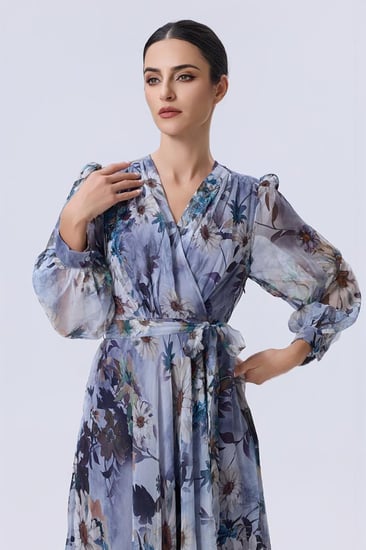 فستان بطبعة الزهور