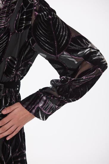 فستان طبع مخمل