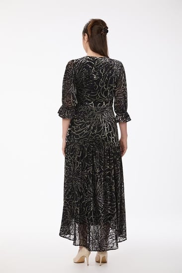 فستان طبع مخمل