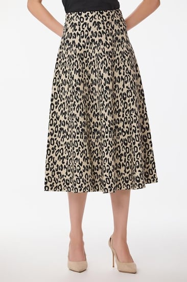 تنورة استريتش بنقشة الفهد