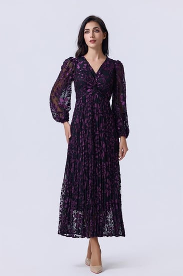 فستان موف ساتر أنيق