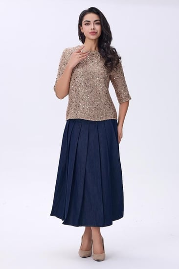 بلوزة لامعه