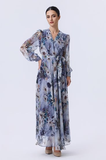 فستان بطبعة الزهور