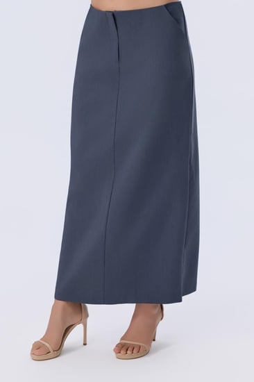 تنورة رصاصي غامق