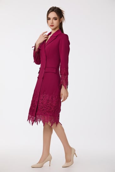 فستان كريب قصة جاكيت