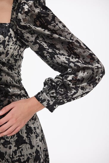 فستان طبع مخمل