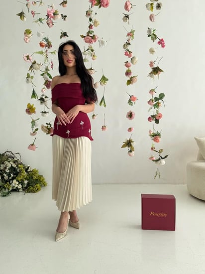 فستان إليت مارون