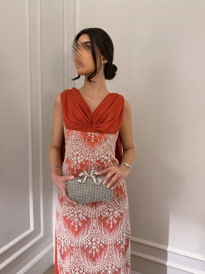 فستان كورال ديزاين