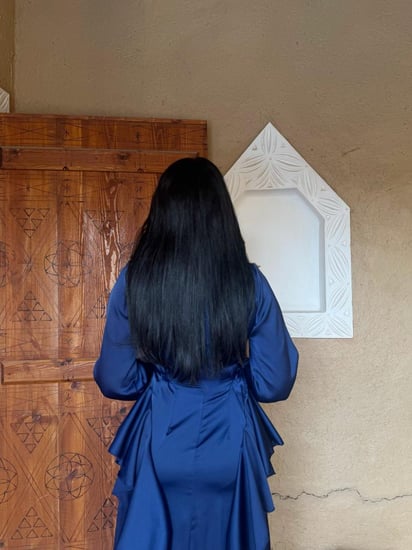 جلابية التأسيس ازرق وذهبي